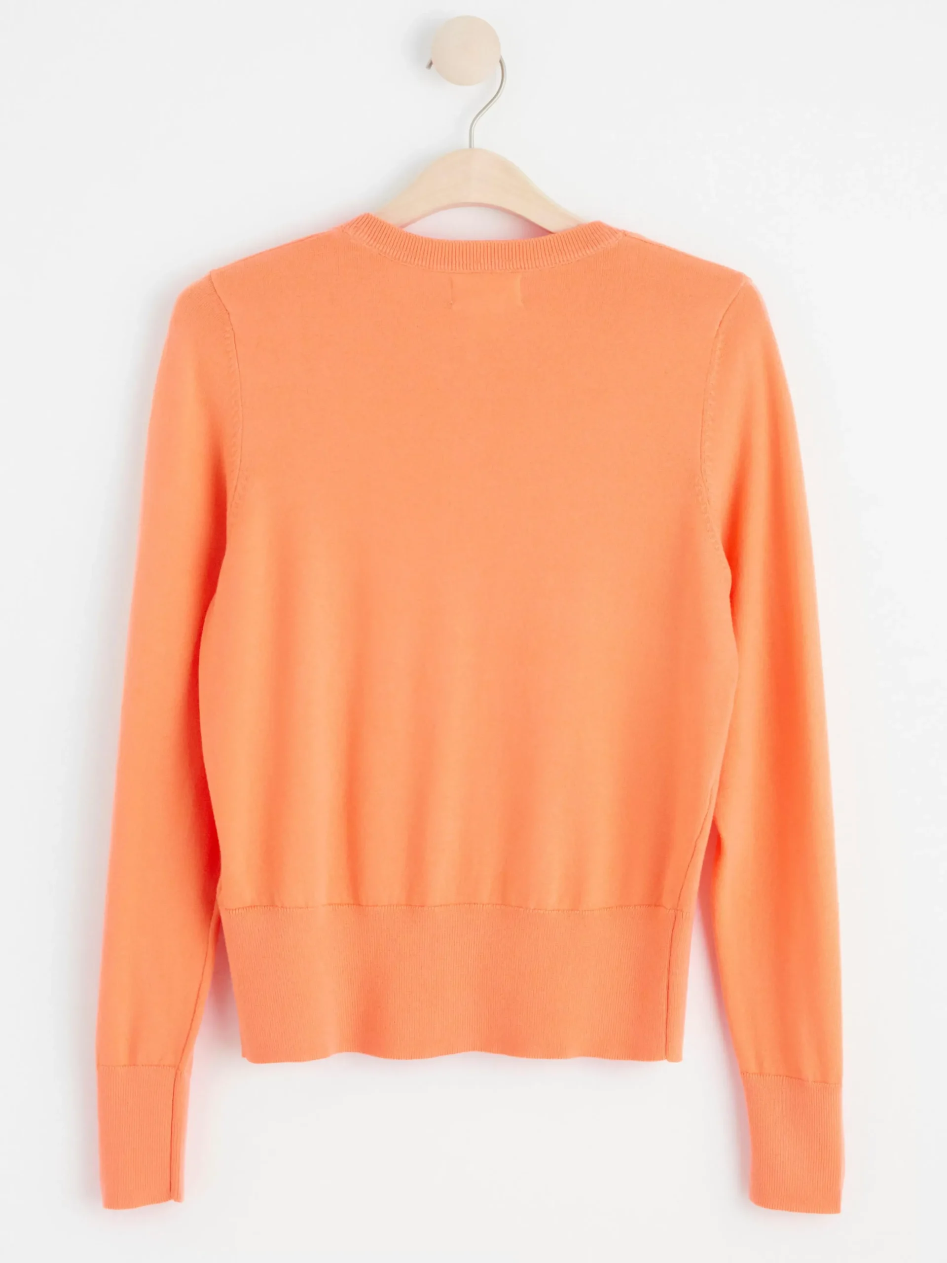 Tröjor & Cardigans>Lindex Finstickad Cardigan Light Orange