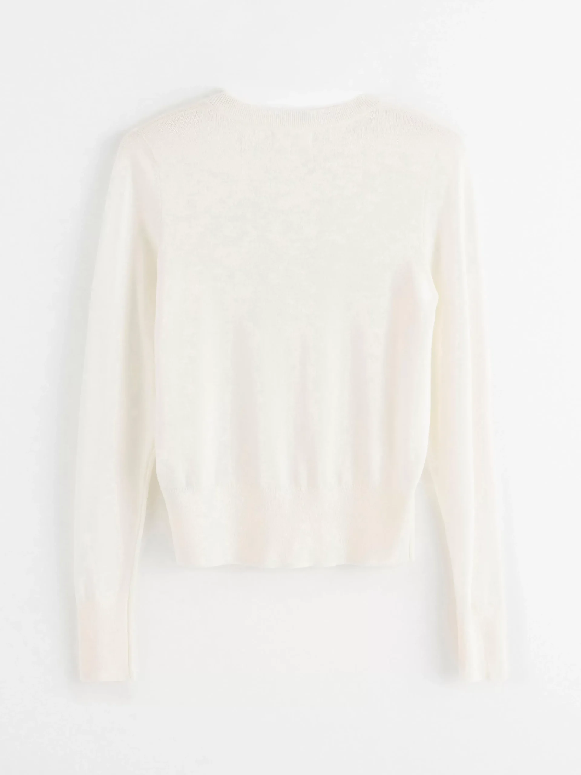 Tröjor & Cardigans>Lindex Finstickad Cardigan Off White