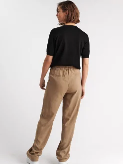 Tröjor & Cardigans>Lindex Finstickad Kortarmad Troja Black