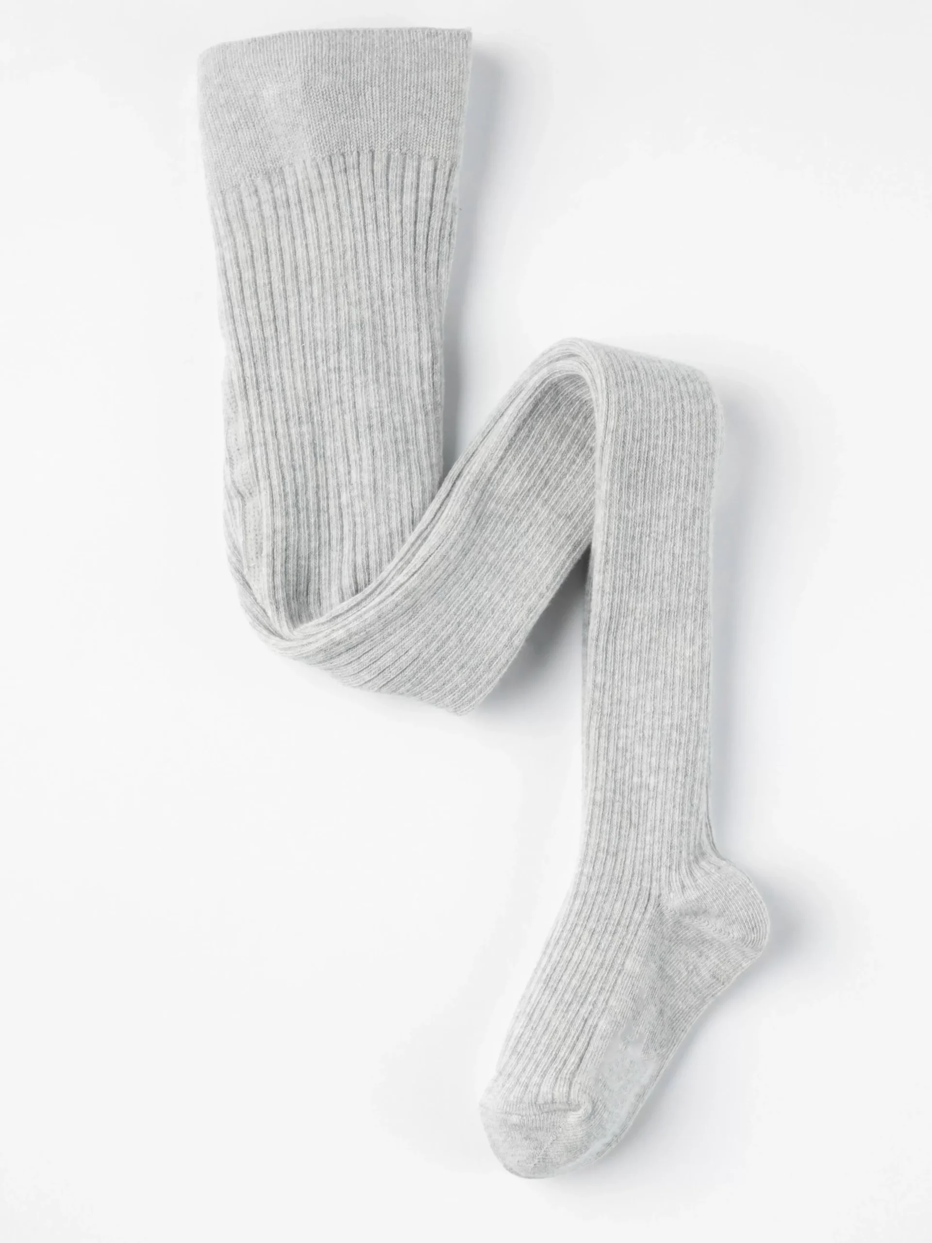 Strumpor & Strumpbyxor>Lindex Finstickad Ribbad Strumpbyxa Light Grey Melange