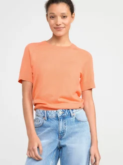 Tröjor & Cardigans>Lindex Finstickad Topp Light Orange