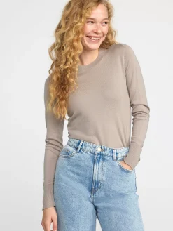 Tröjor & Cardigans>Lindex Finstickad Troja Light Grey