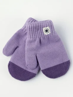 Accessoarer>Lindex Finstickad Vante Med Dubbla Lager Light Dusty Lilac