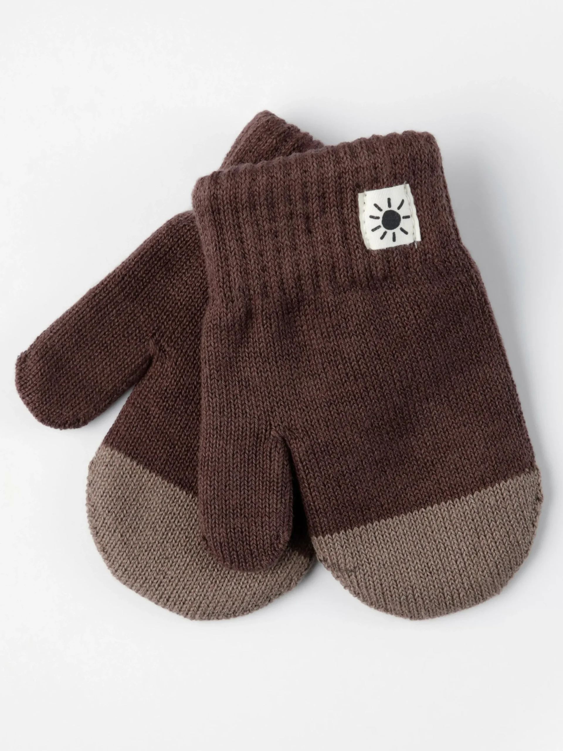 Accessoarer>Lindex Finstickad Vante Med Dubbla Lager Dark Dusty Brown