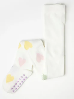 Underkläder>Lindex Finstickade Strumpbyxor Med Hjartan Light Lilac