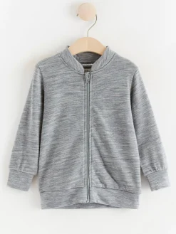 Ytterkläder>Lindex Fix Jacka I Merinoull Grey Melange