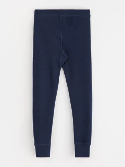 Ytterkläder>Lindex Fix Langkalsonger I Merinoull Navy