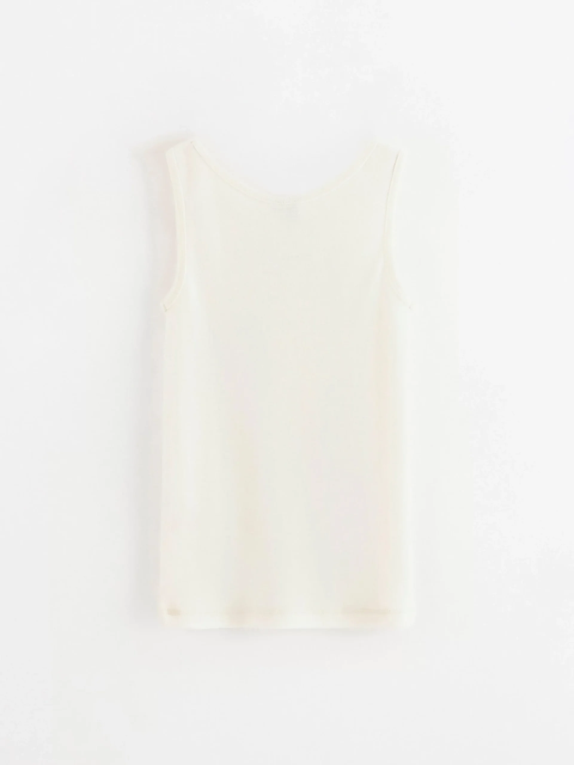Toppar & T-Shirts>Lindex Fix Linne I Merinoull Off White