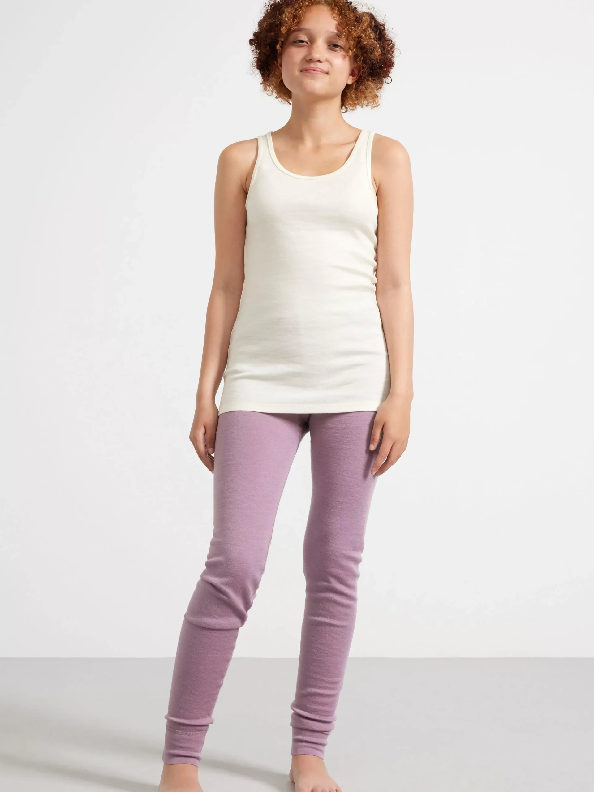 Toppar & T-Shirts>Lindex Fix Linne I Merinoull Off White