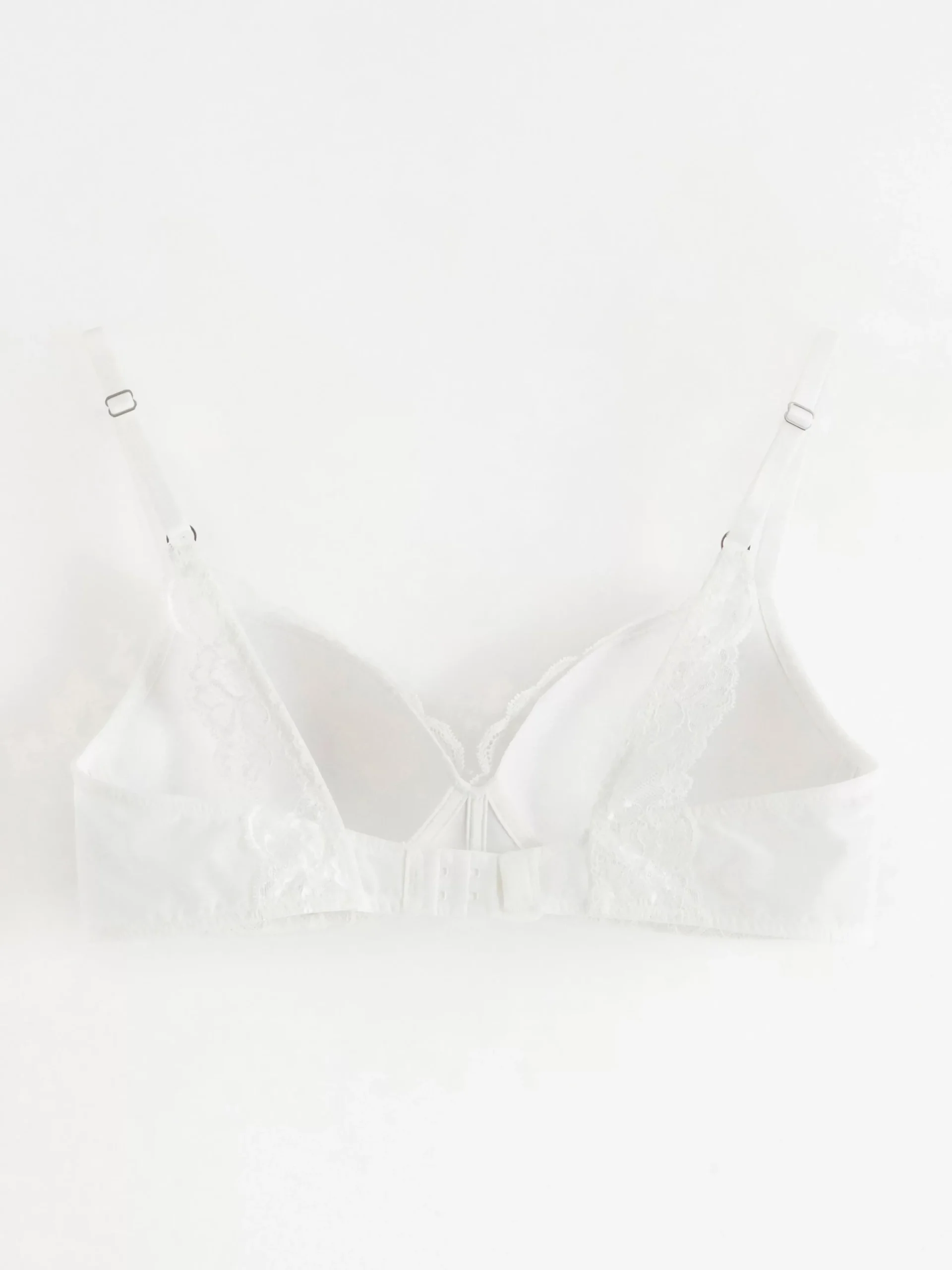 Bh>Lindex Flora Bygellos Bh Med Spets White