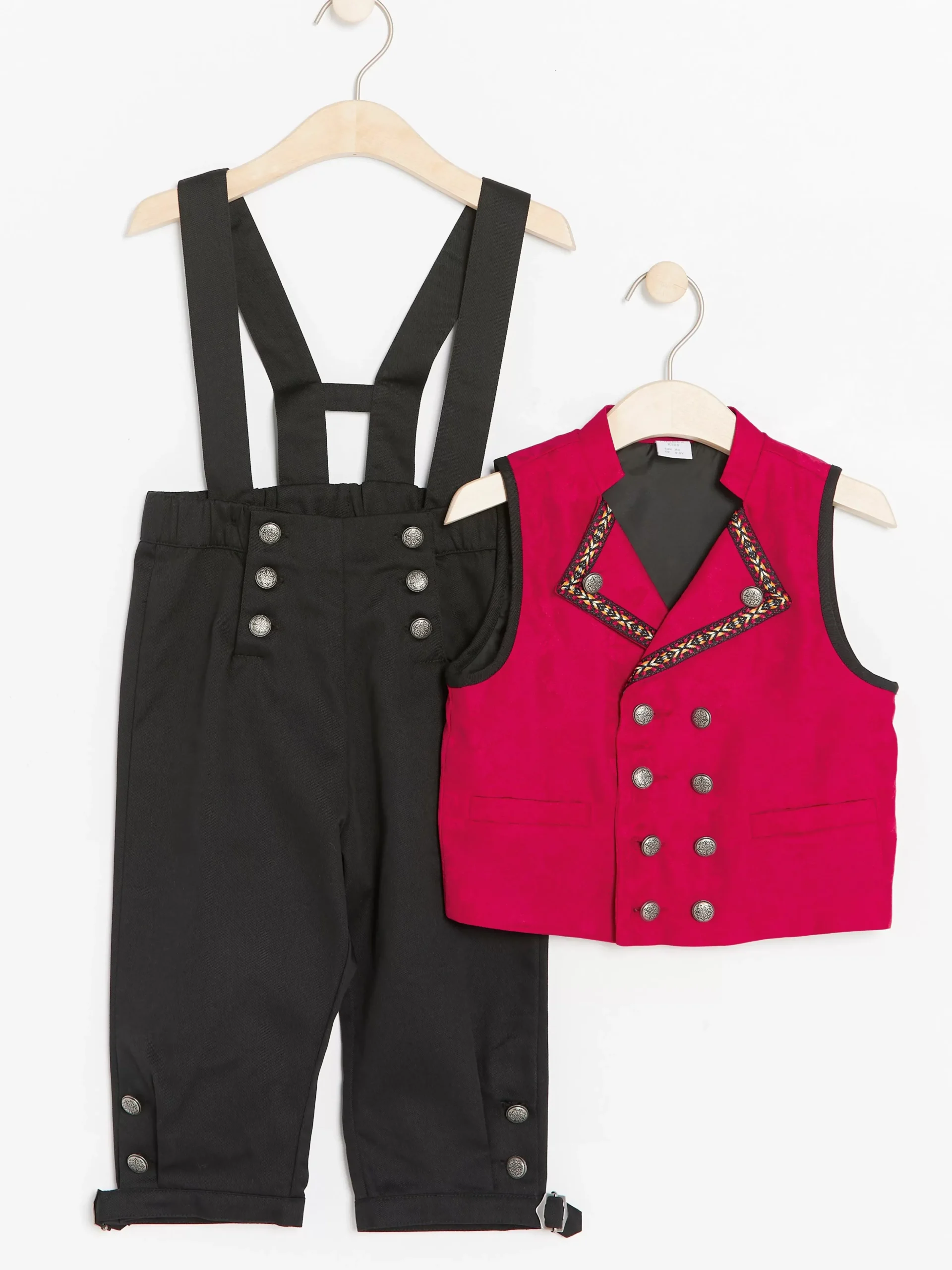 Byxor & Leggings>Lindex Folkdrakt Med Vast Och Byxa Black