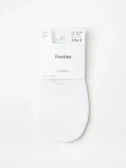 Strumpor>Lindex Footies White