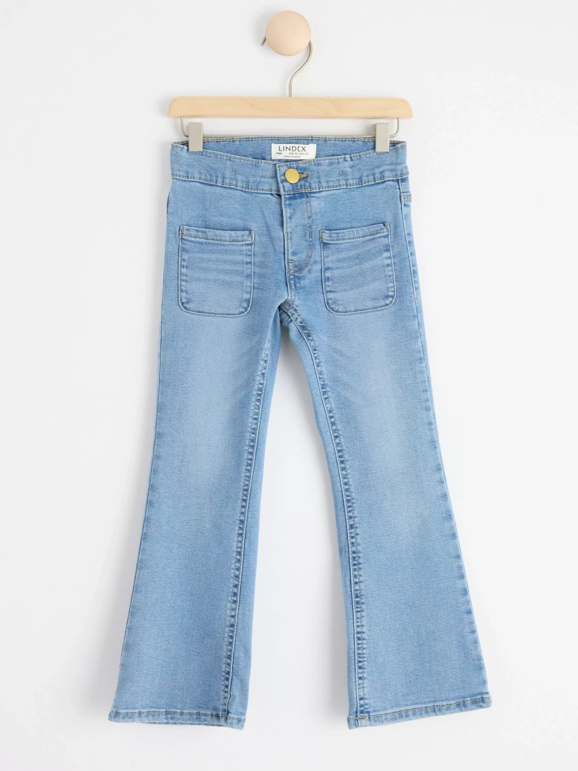 Jeans>Lindex Freja Jeans Med Utsvangt Ben Och Normalhog Midja Denim