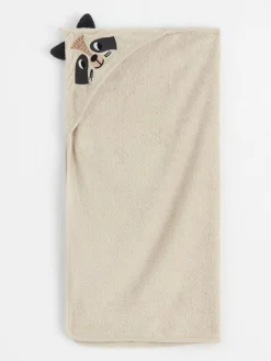 Nyfodd>Lindex Frottebadhandduk Med Tvattbjornshuva Light Beige