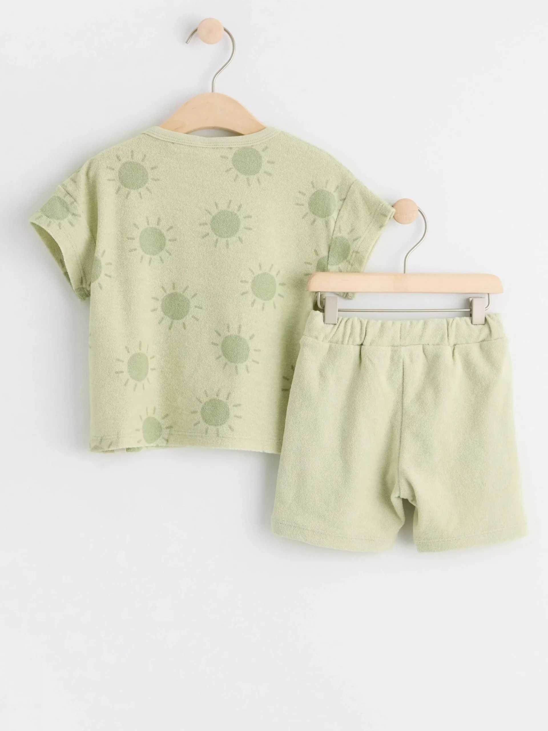Jumpsuits & Onesies>Lindex Frotteset Med Topp Och Shorts Dusty Green