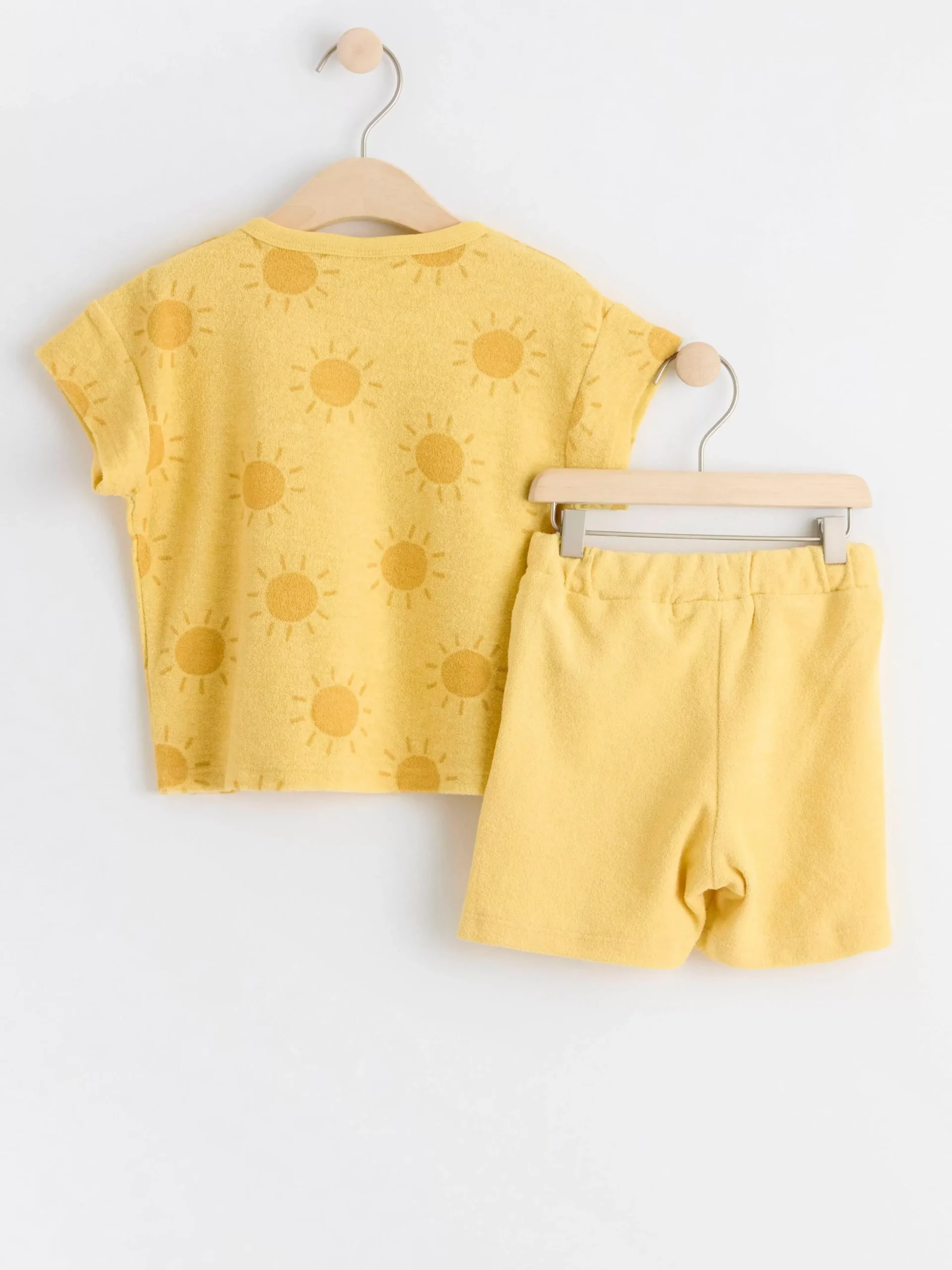 Jumpsuits & Onesies>Lindex Frotteset Med Topp Och Shorts Light Dusty Yellow