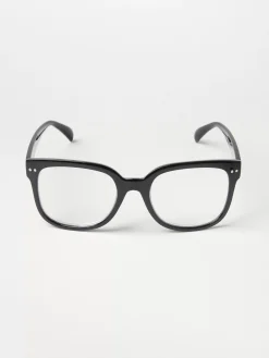 Accessoarer>Lindex Fyrkantiga Lasglasogon Black
