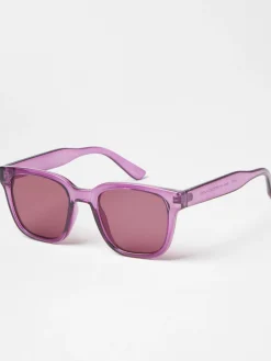 Accessoarer>Lindex Fyrkantiga Solglasogon Dam Lilac