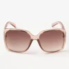 Accessoarer>Lindex Fyrkantiga Solglasogon Dam Light Dusty  Brown