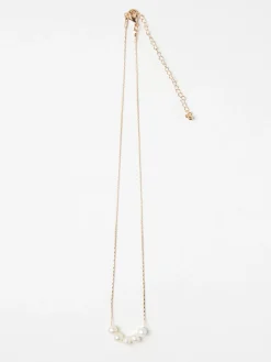 Accessoarer>Lindex Halsband Med Sotvattensparlor Gold