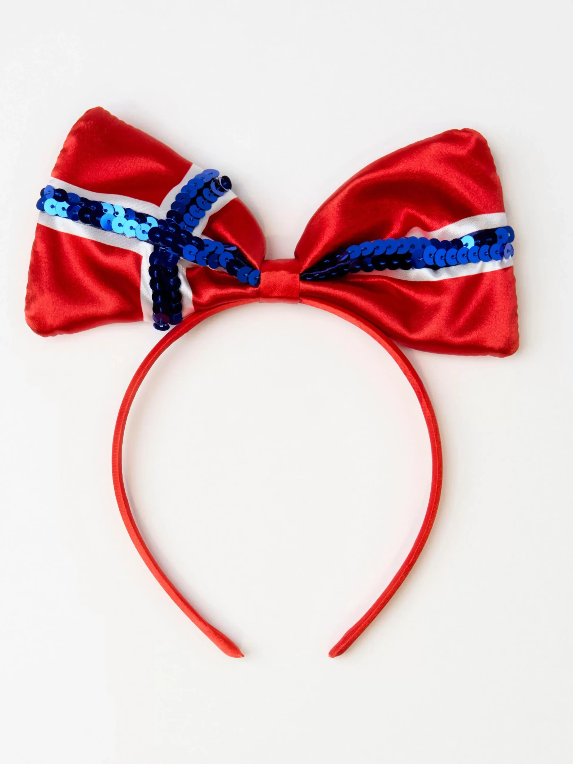 Accessoarer>Lindex Harband Med Rosett Med Norsk Flagga Red