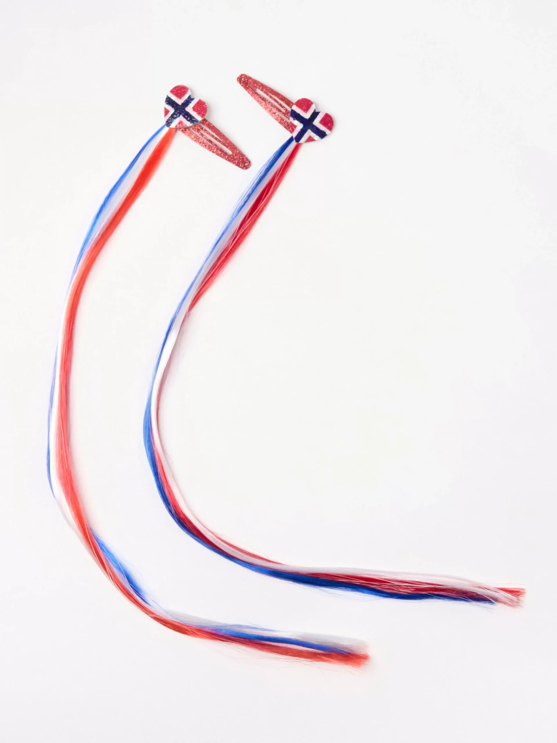 Accessoarer>Lindex Harspannen Med Loshar Och Norska Flaggan Red