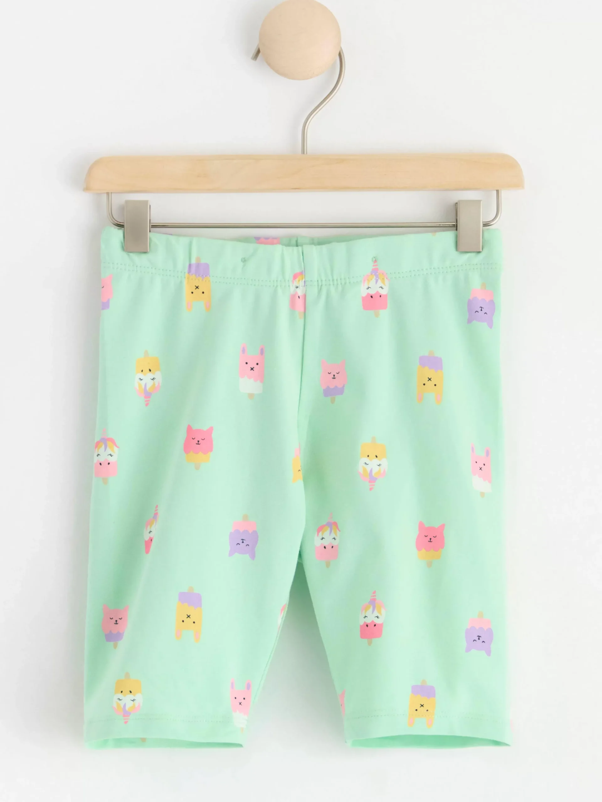 Byxor & Leggings>Lindex Helmonstrade Cykelbyxor Light Turquoise