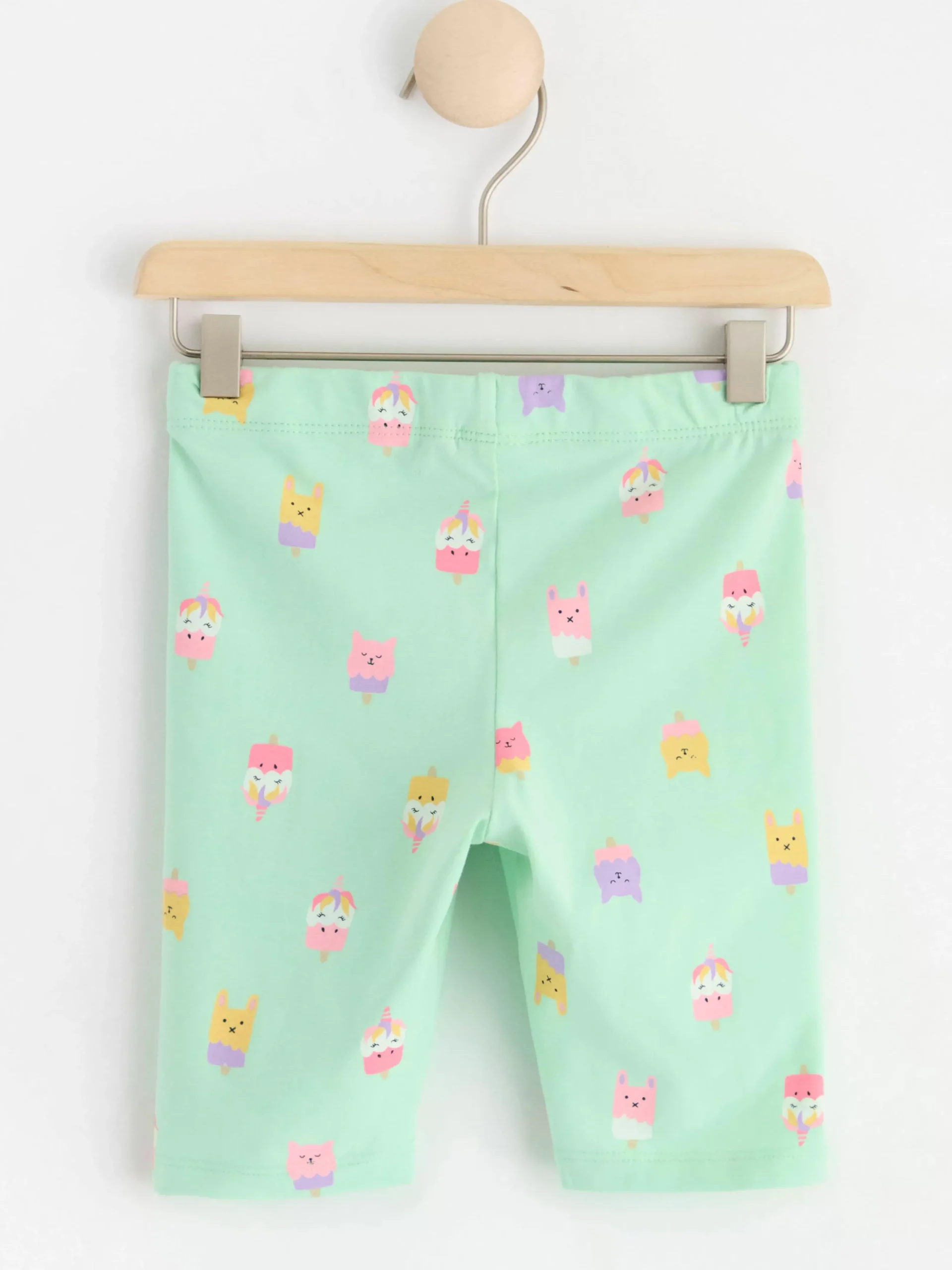 Byxor & Leggings>Lindex Helmonstrade Cykelbyxor Light Turquoise