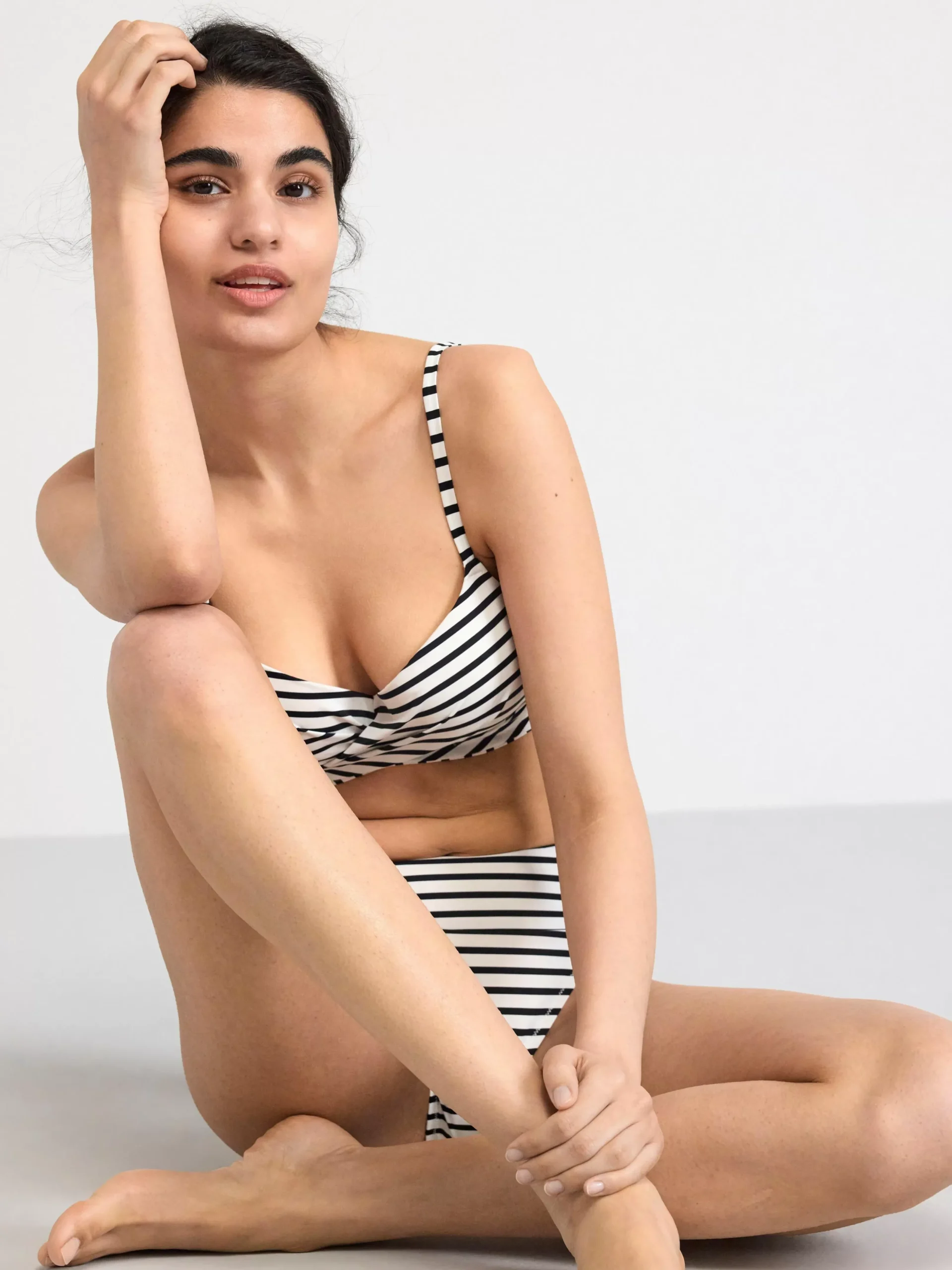Badkläder>Lindex High Waist Bikinitrosa Black