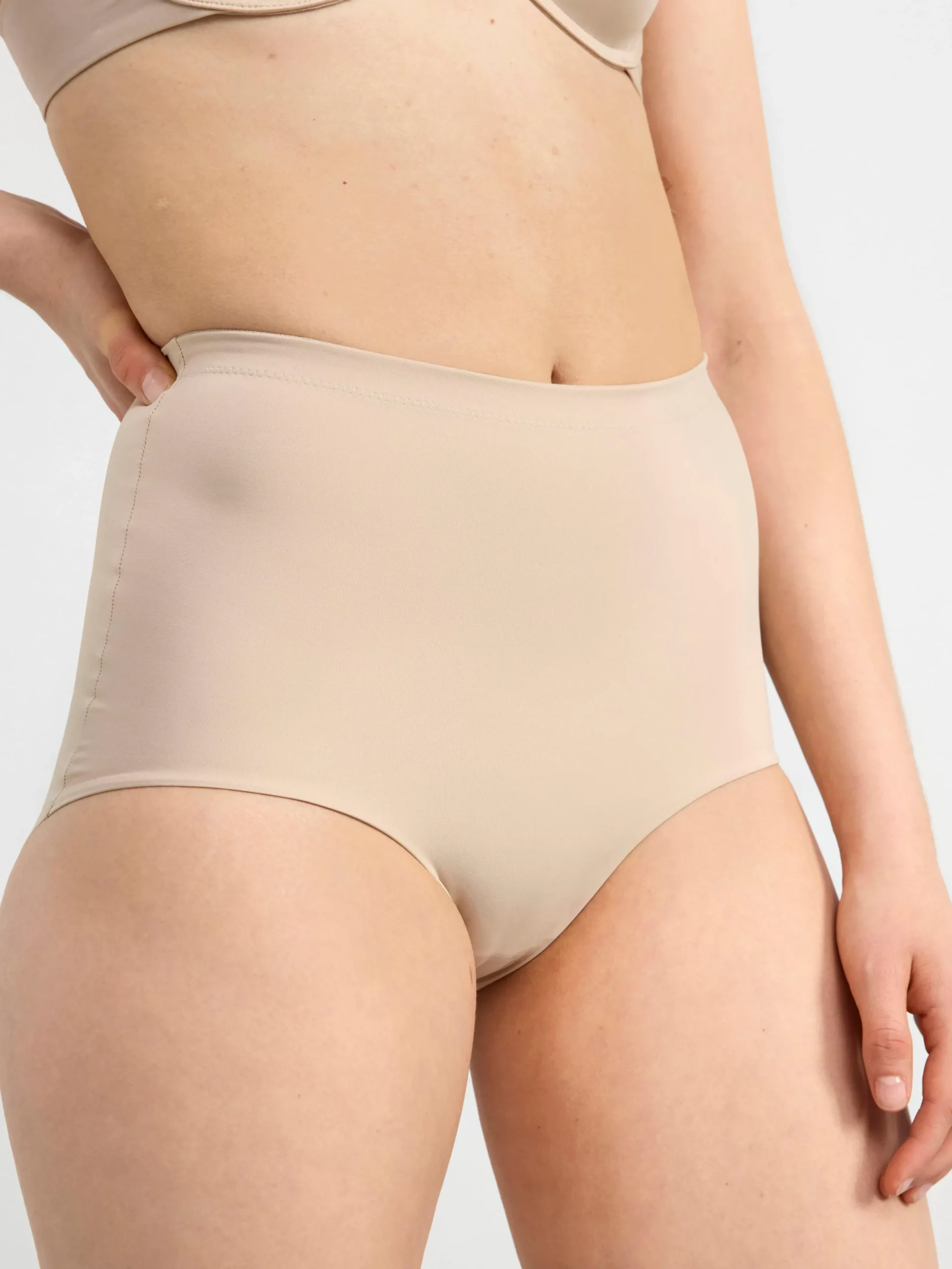 Trosor>Lindex High Waist Shapingtrosa Beige