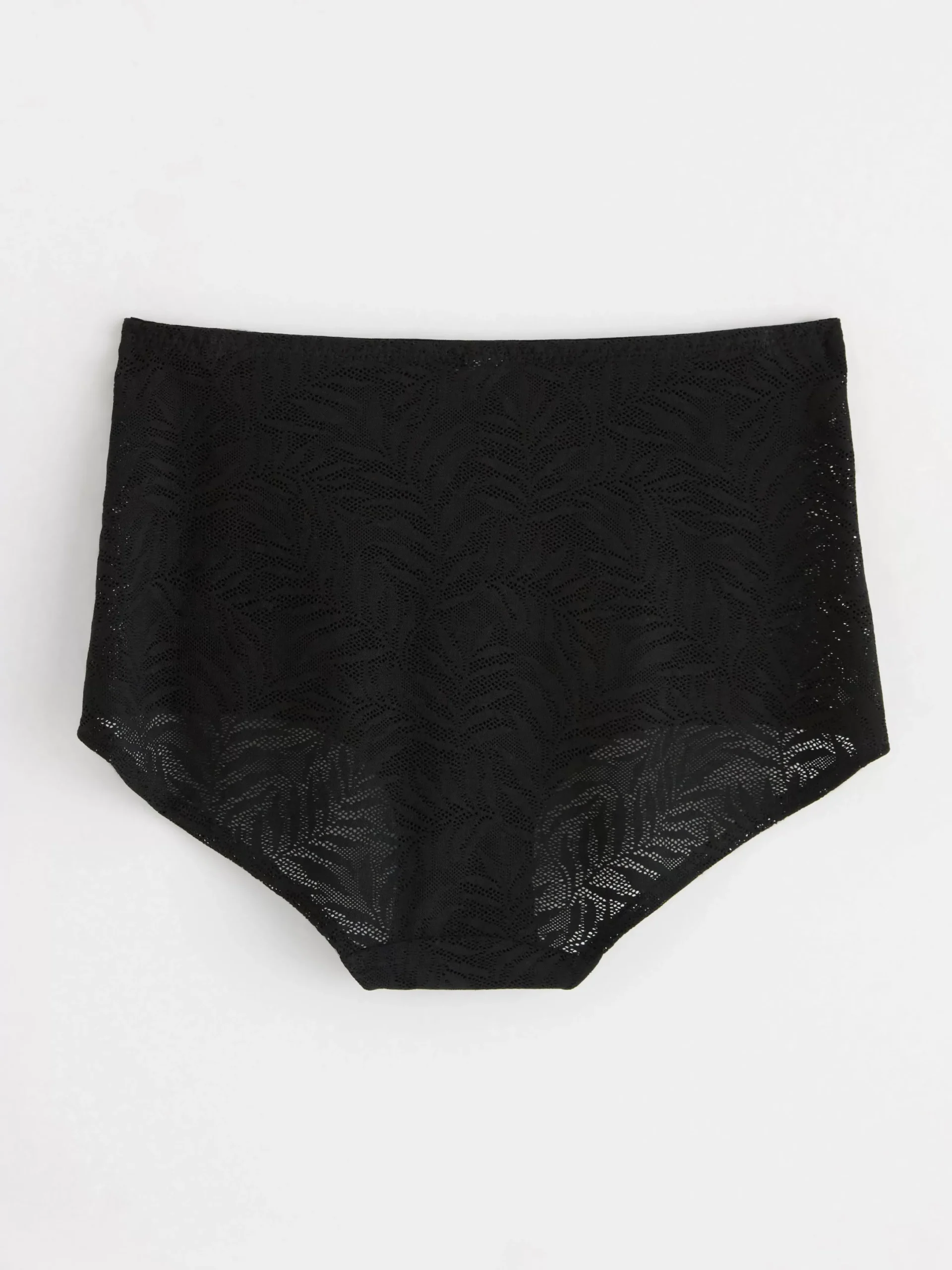 Trosor>Lindex High Waist Trosa Med Spets Black