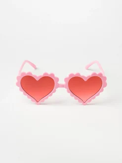 Accessoarer>Lindex Hjartformade Solglasogon Light Pink
