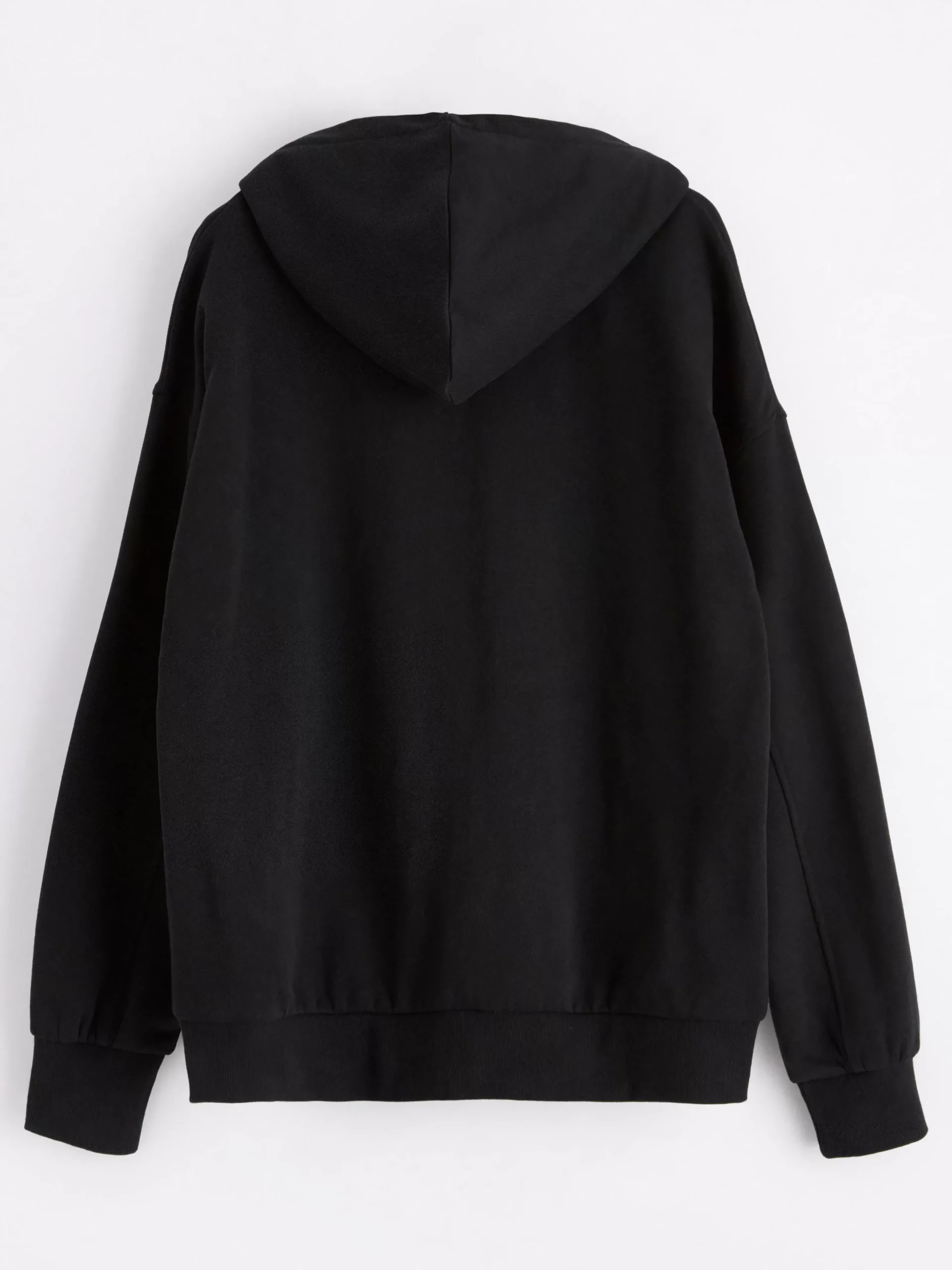 Tröjor & Cardigans>Lindex Hoodie Med Dragkedja Och Borstad Insida Black