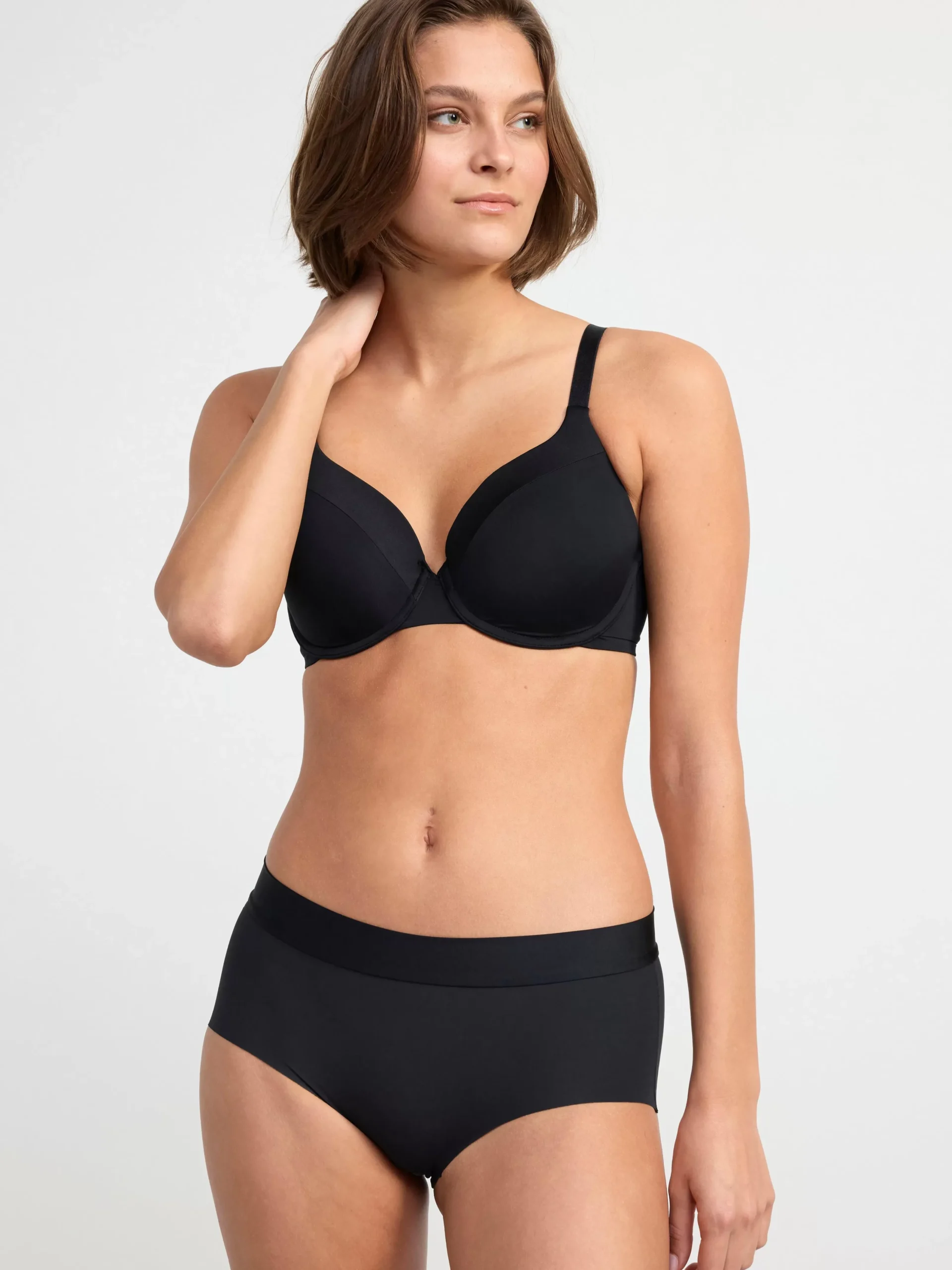 Trosor>Lindex Invisible Regular Waist Trosa Black