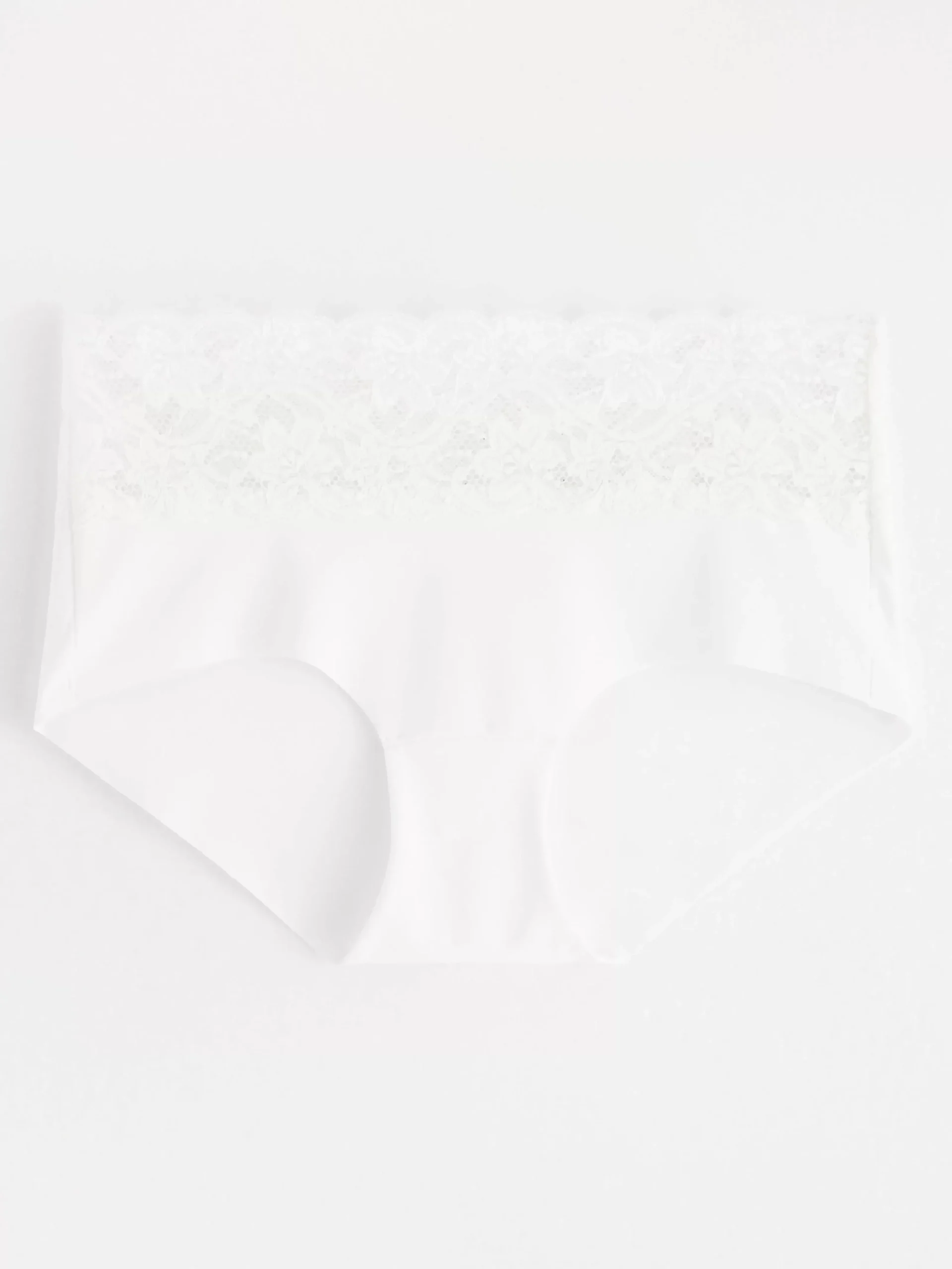 Trosor>Lindex Invisible Regular Waist Trosa Med Spets White