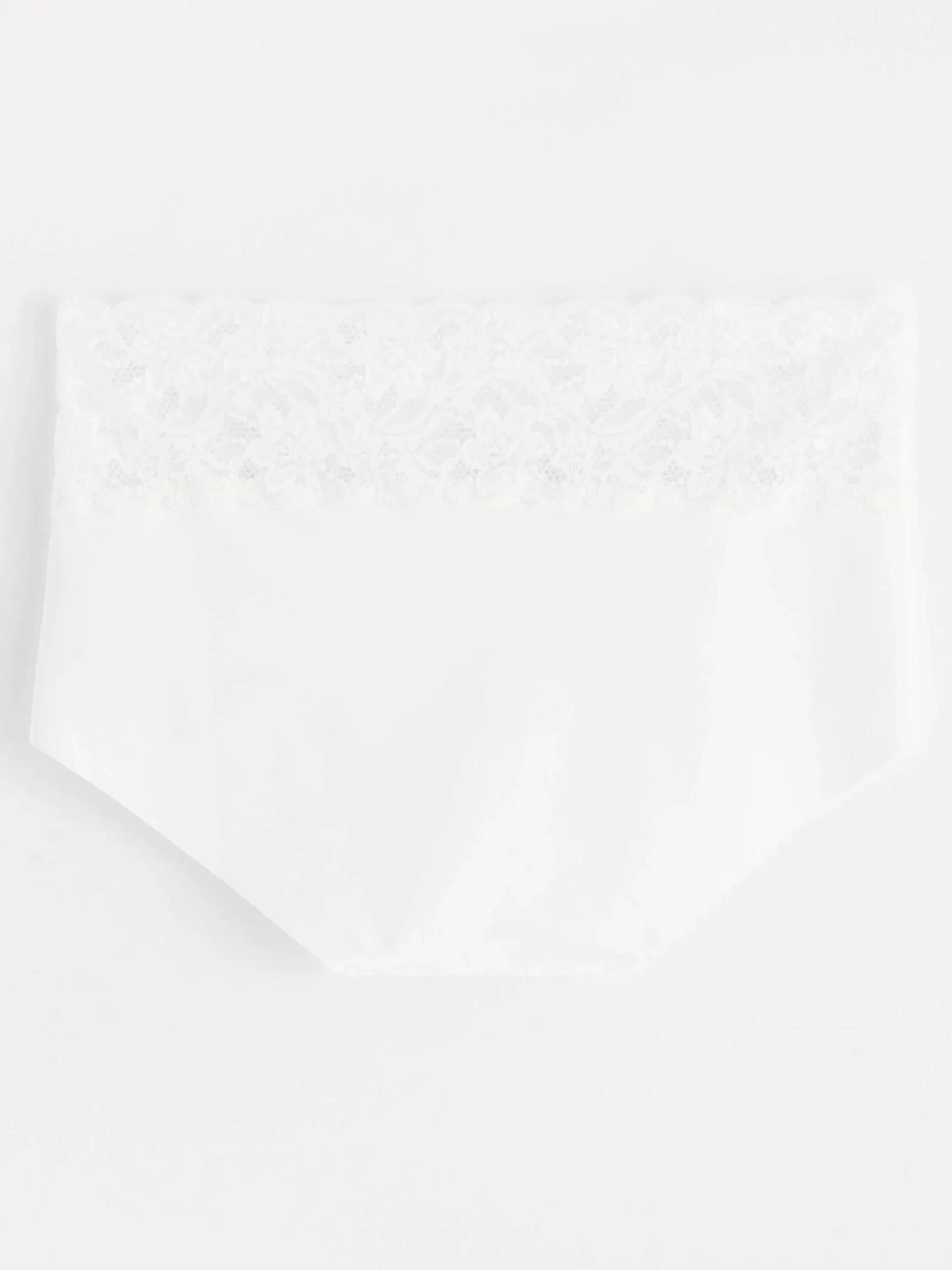 Trosor>Lindex Invisible Regular Waist Trosa Med Spets White