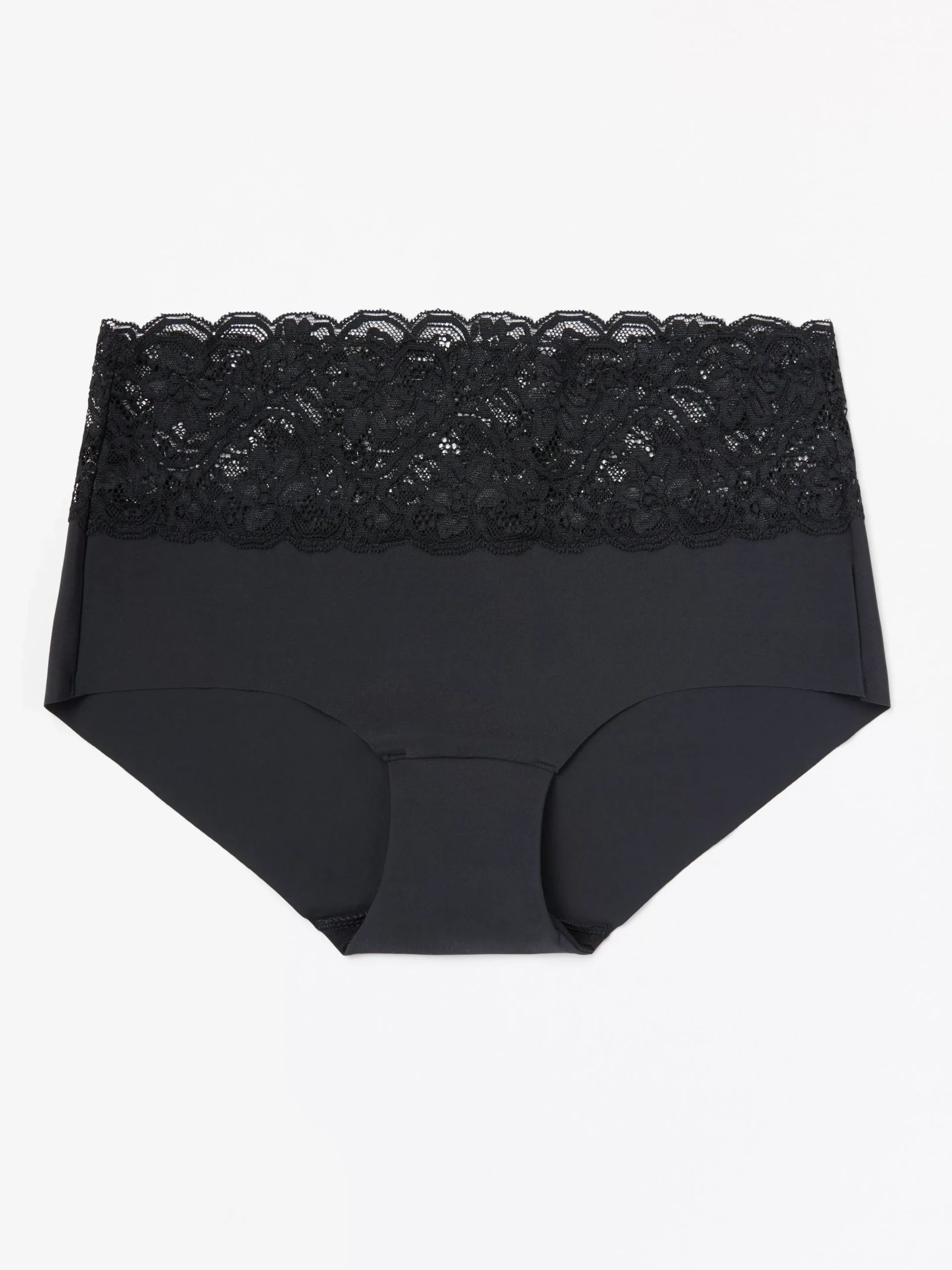 Trosor>Lindex Invisible Regular Waist Trosa Med Spets Black