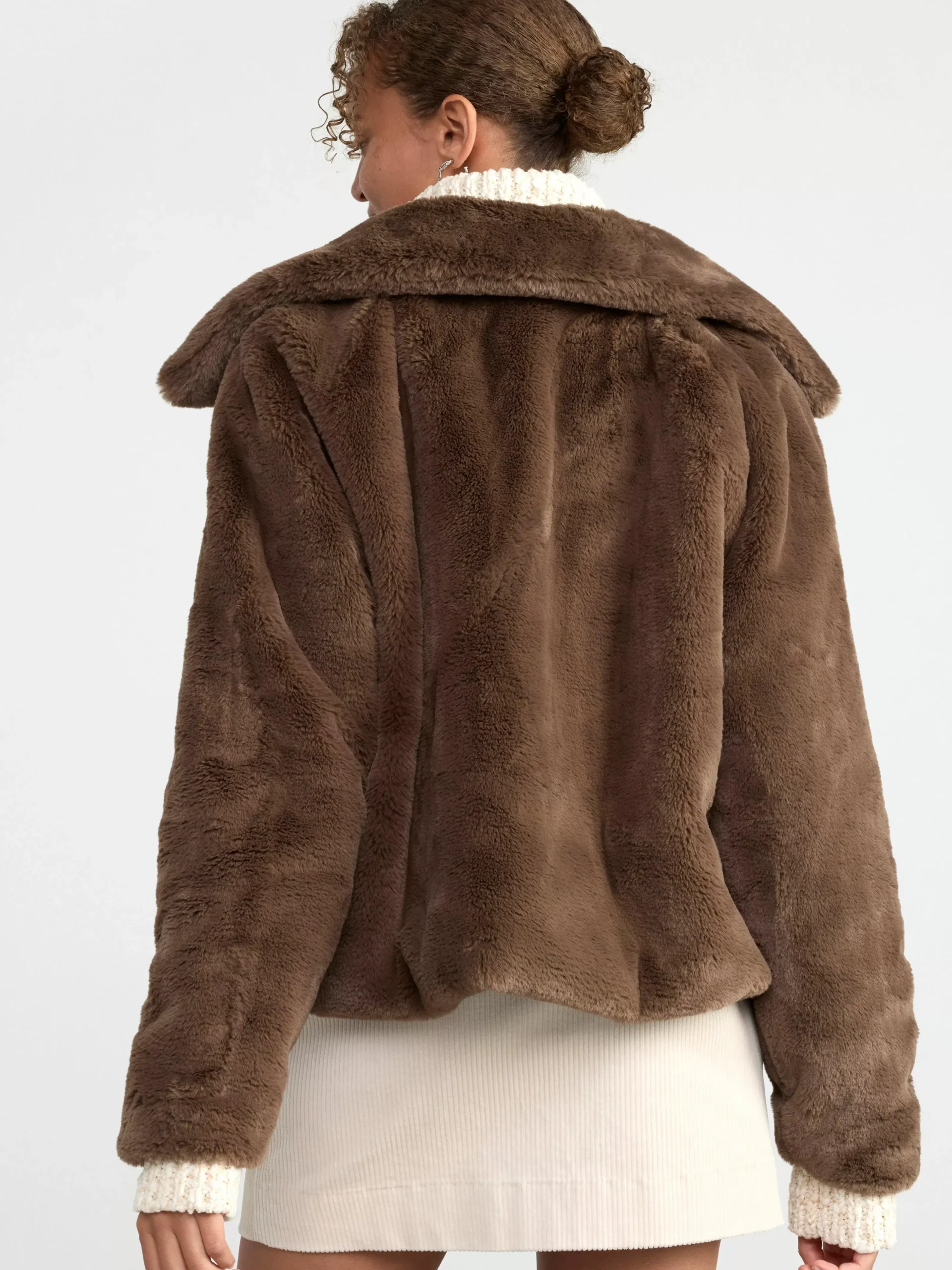 Ytterkläder>Lindex Jacka I Fuskpals Dusty Khaki