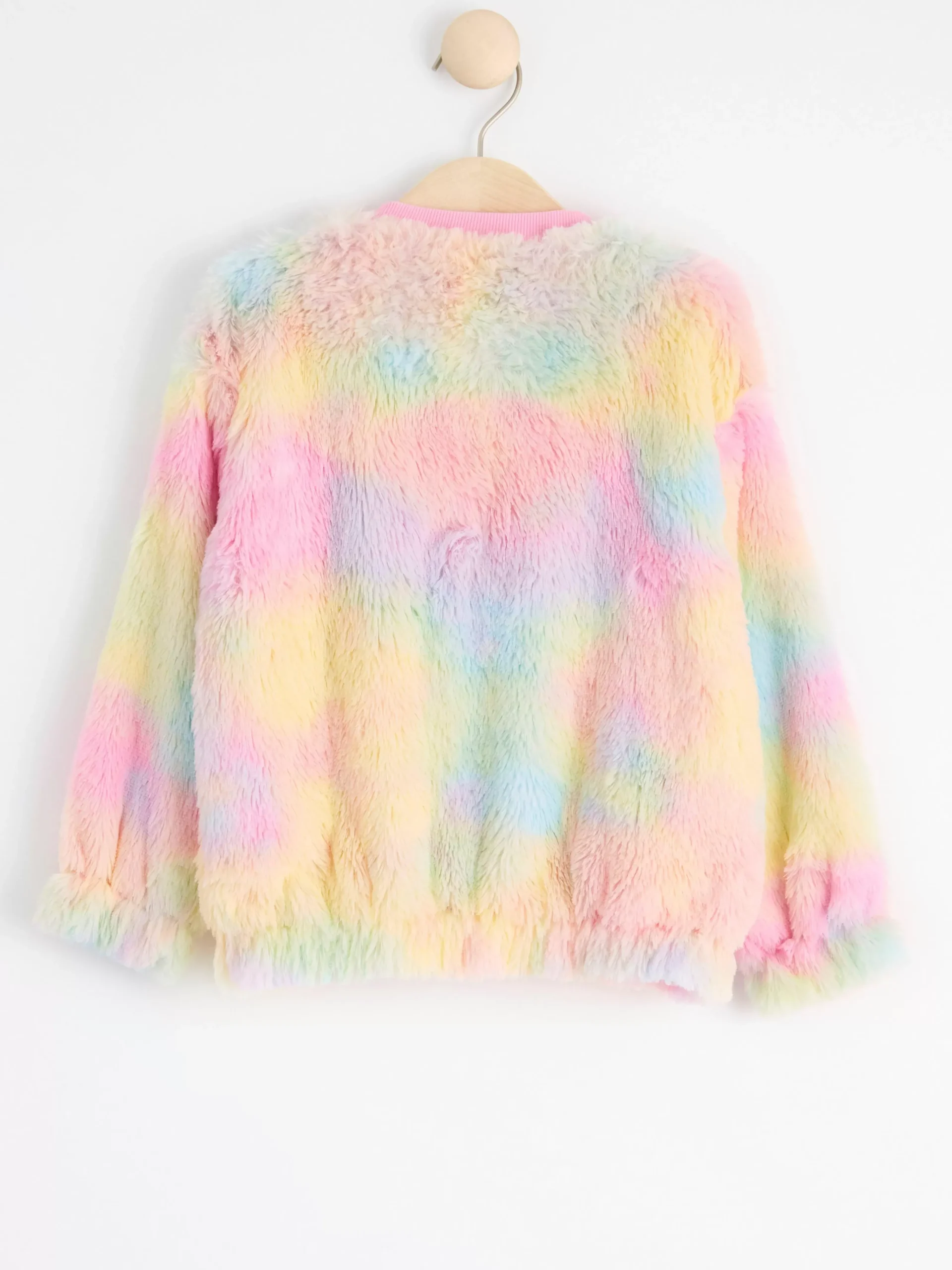 Tröjor & Cardigans>Lindex Jacka I Fuskpals Och Regnbagsfarger Pink