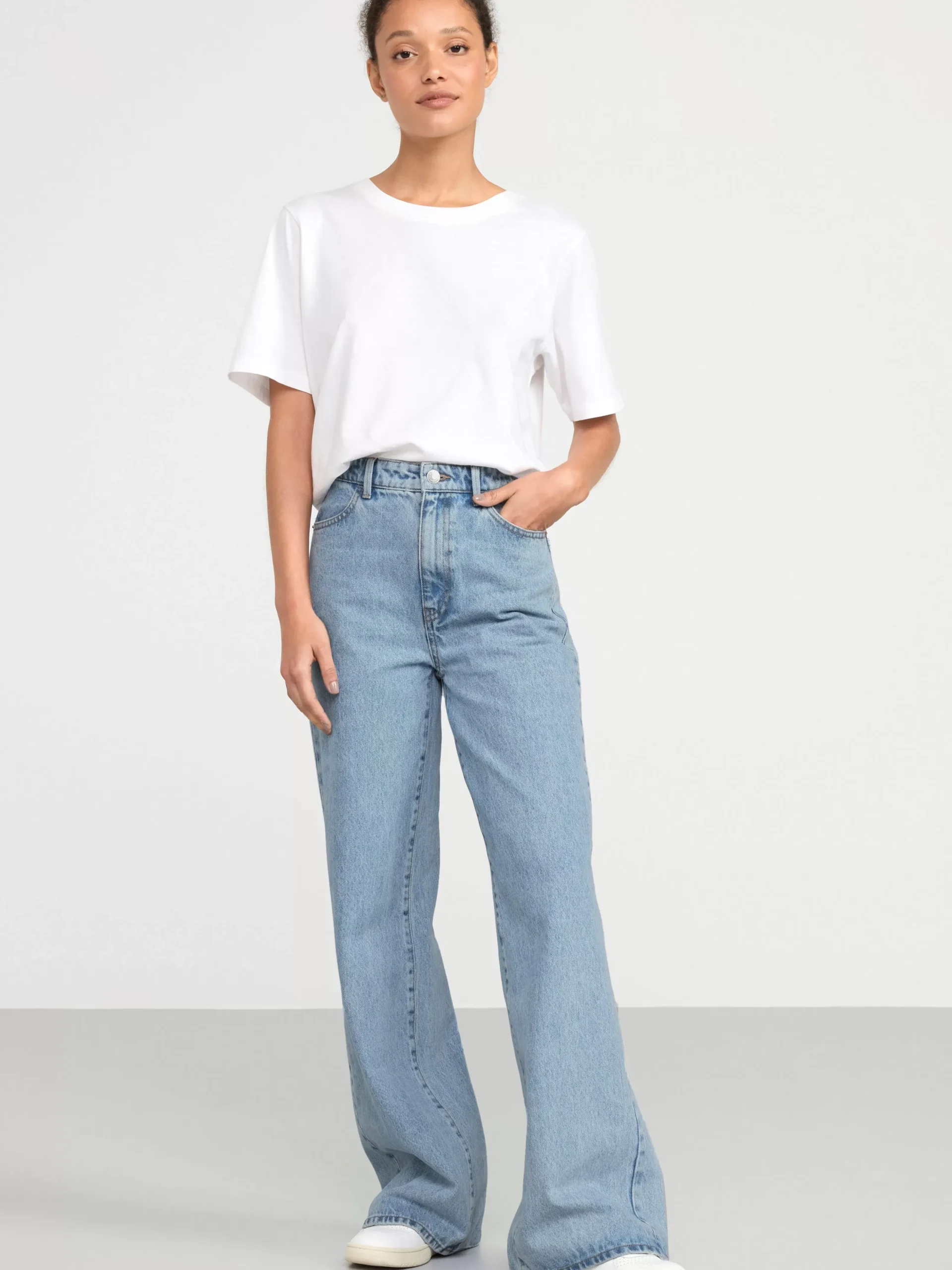 Jeans>Lindex Jackie Extra Vida High Waist Jeans Light Denim