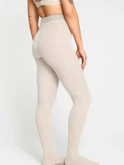 Strumpbyxor & Leggings>Lindex Jacquardmonstrad Strumpbyxa Light Beige Melange