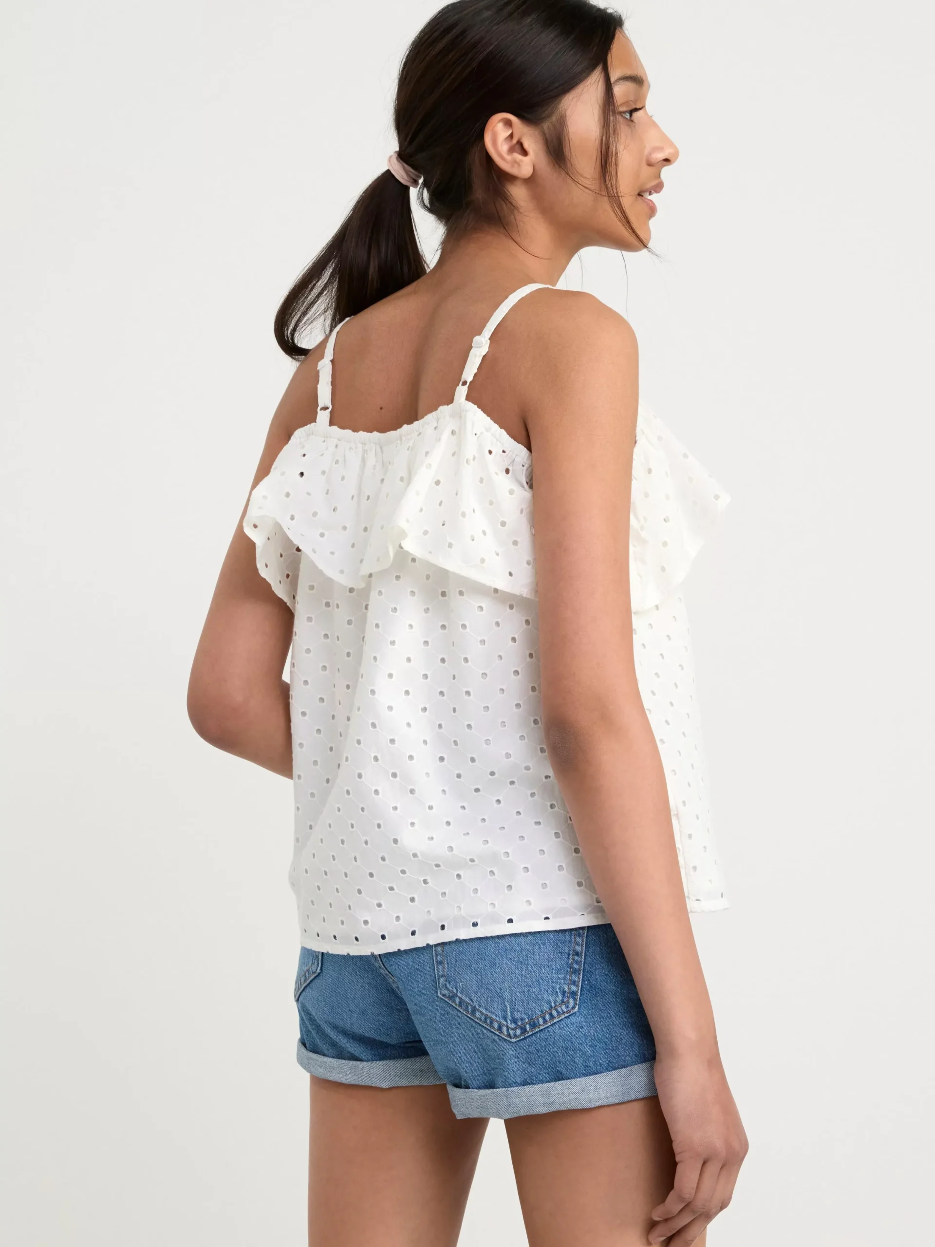 Byxor & Leggings>Lindex Jeansshorts Med Hog Midja Medium Denim