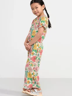 Jumpsuits>Lindex Jumpsuit Med Blommor Yellow