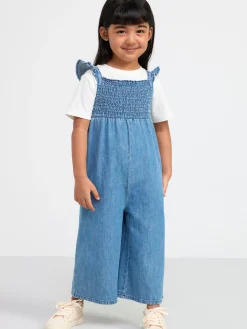 Jeans>Lindex Jumpsuit Med Smock Denim