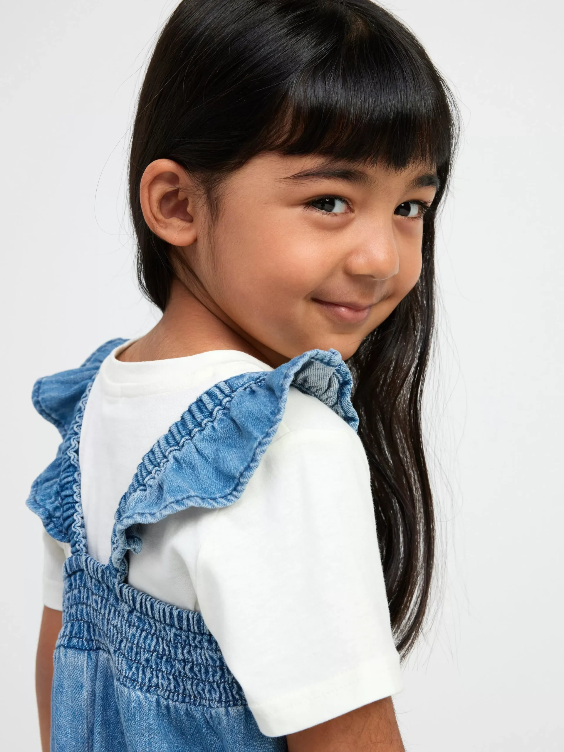 Jeans>Lindex Jumpsuit Med Smock Denim