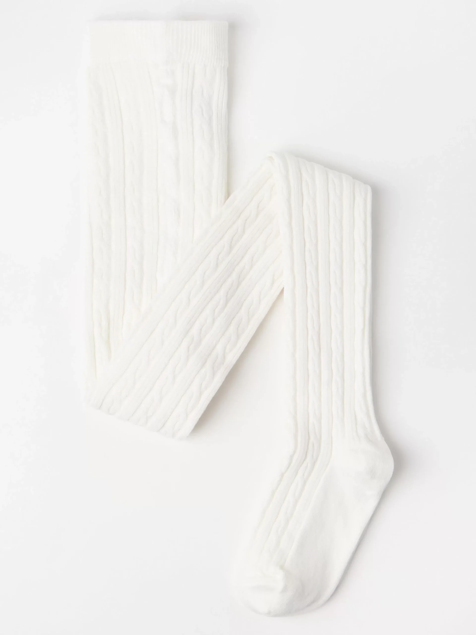 Underkläder>Lindex Kabelstickad Strumpbyxa Winter White