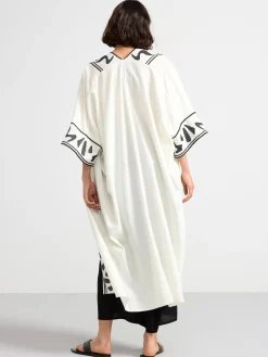 Kavajer>Lindex Kaftan Med Broderi Light White