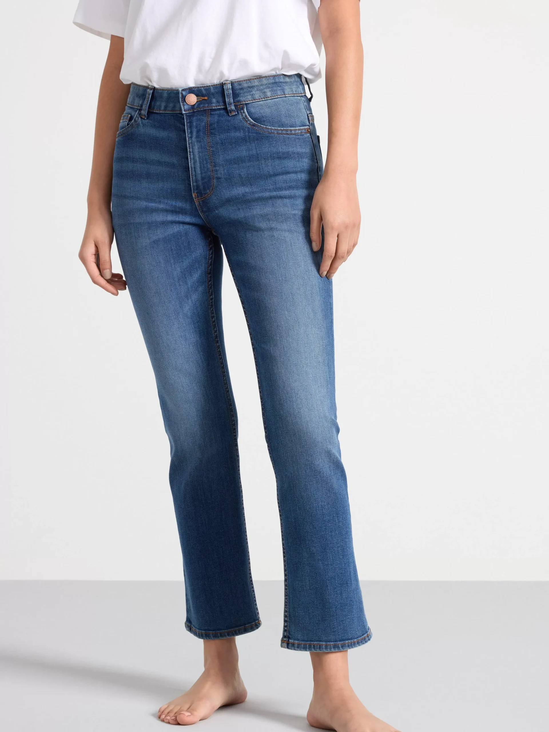 Jeans>Lindex Karen Utsvangda Croppade Jeans Denim Blue