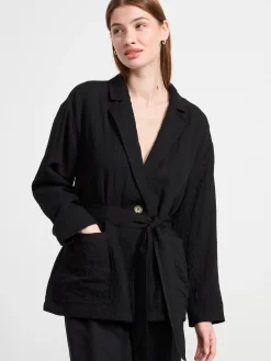 Ytterkläder>Lindex Kavaj Med Skarp Black