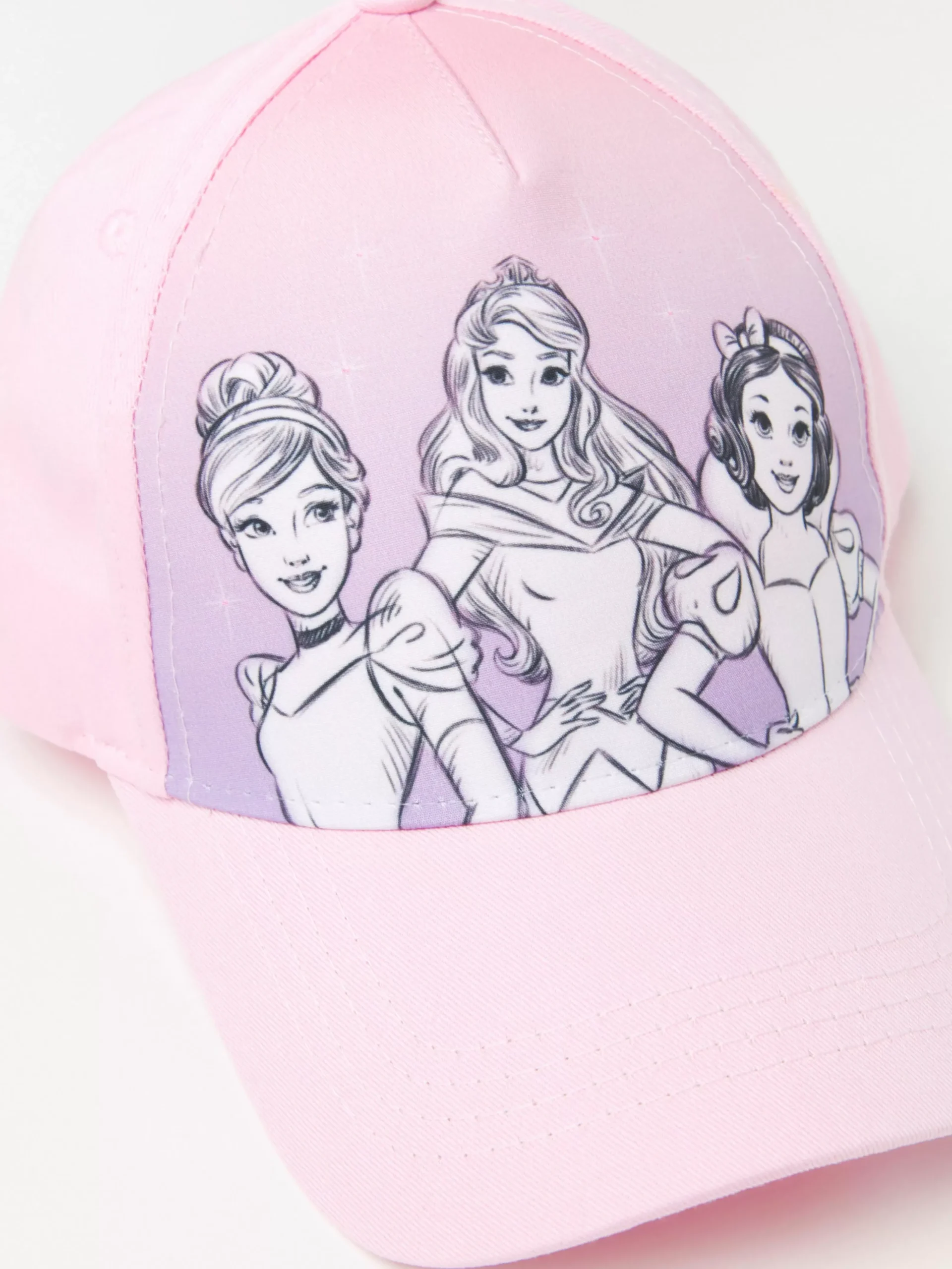 Accessoarer>Lindex Keps Med Rund Skarm Och Disney-Prinsessor Light Pink